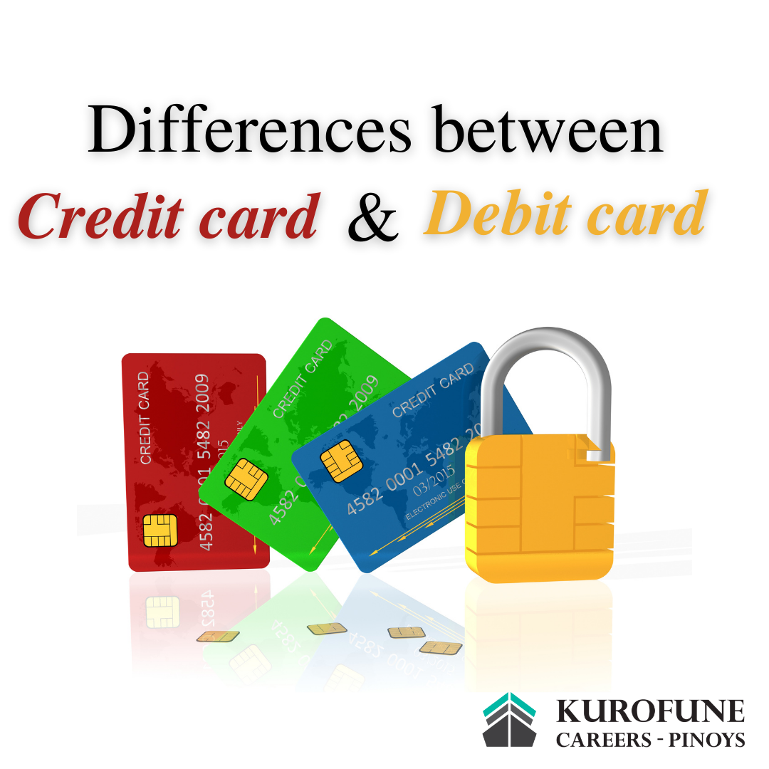 Differences between credit card and debit card