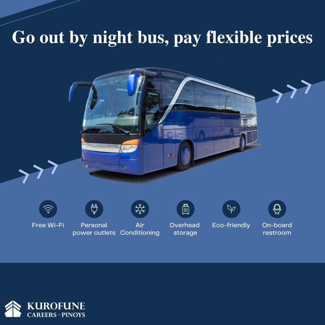 Go out by night bus, pay flexible prices